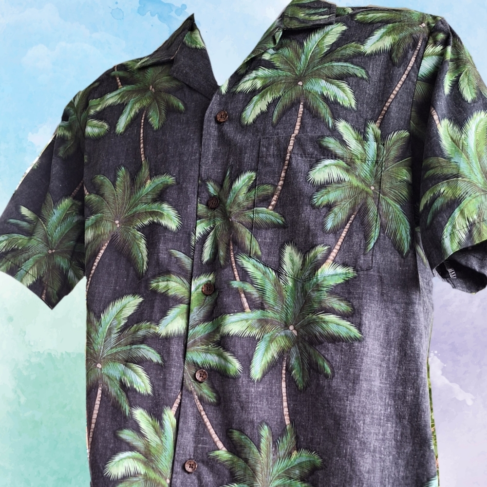 RJC Aloha shirt Palms M